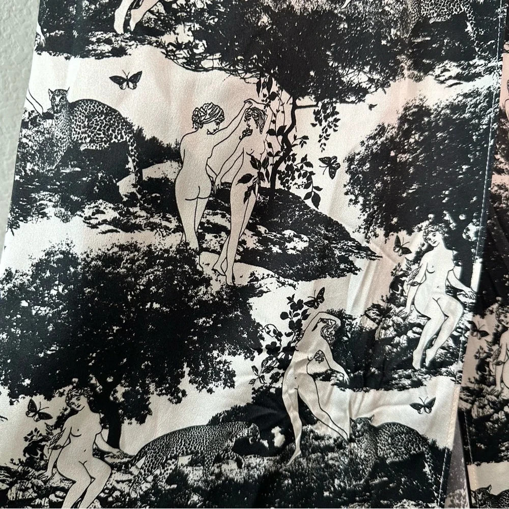 REFORMATION Elysian Merrick Silk Maxi Wrap Dress SZ M - Picture 4 of 7